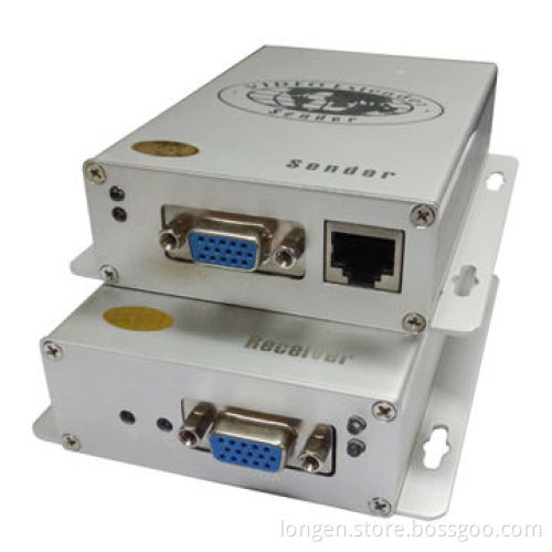 Video and Audio Extender, Uses UTP Cable to Extend VGA/Audio Signal to 100m, Uses Single CAT5 CableNew